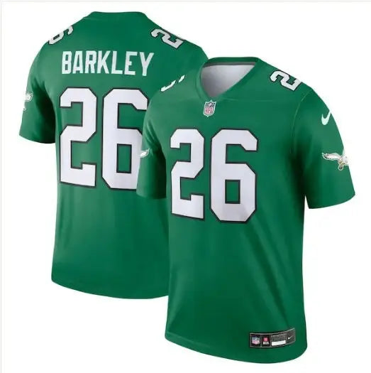 Green Eagles Nike Alternate Legend Jersey with BARKLEY 26 number back view