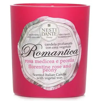 Scented Italian Candle - Romantica Florentine Rose & Peony - 160g/5.64oz - 160g/5.64oz / 1 - Home Scent