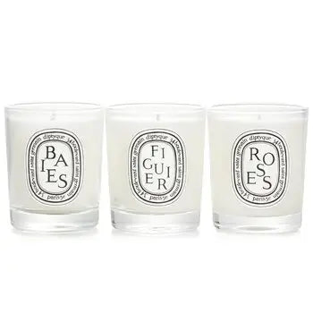 Scented Mini Candle Discovery Set: Baies Figuier Roses - 70g x3pcs - 70g x3pcs / 1 - Home Scent