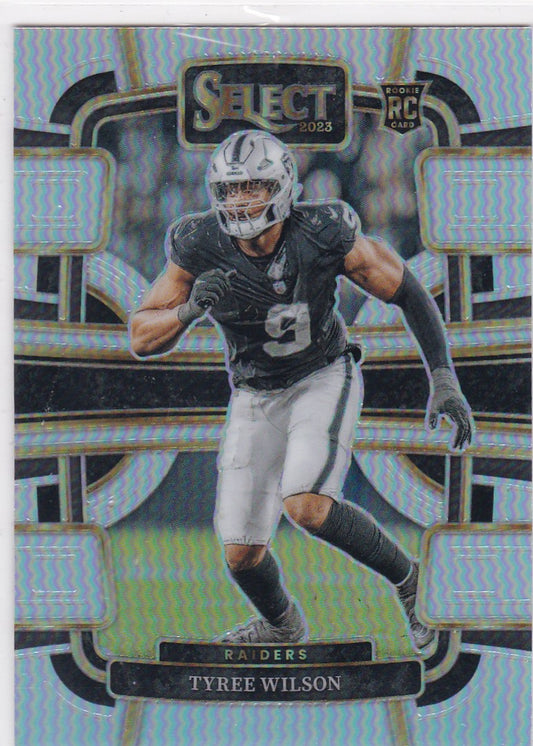 2023 Select Prizm #60 Tyree Wilson RC Oakland Raiders Silver