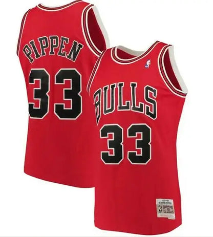 Red Chicago Bulls Scottie Pippen 1997/98 Big & Tall Hardwood Classics Jersey