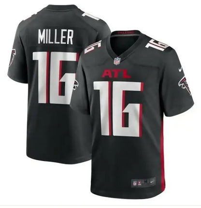 Black Atlanta Falcons Scotty Miller Nike Game Player Jersey featuring number 16