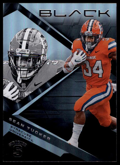 Sean Tucker football card from Panini Chronicles Draft Picks 2023 Syracuse Orange
