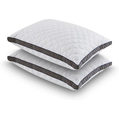Set of 2 Standard Shredded Memory Foam Polyester Pillow with Removeable Cover - Pillows