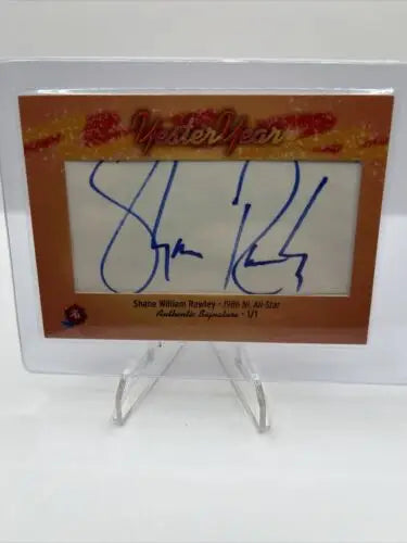 Autographed Shane Rawley Historic Autographs Yesteryear Cut Auto 1/1 MLB All-Star Card