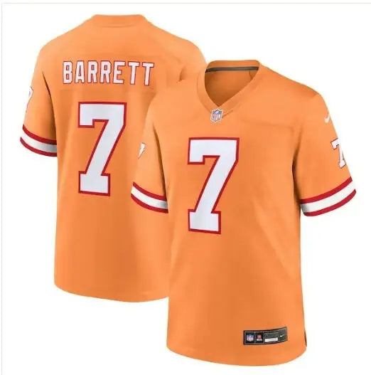 Orange Shaquil Barrett Tampa Bay Buccaneers Nike Throwback Game Jersey with number 7