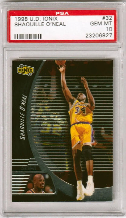 Shaquille O’Neal 1998-99 Upper Deck Ionix basketball card PSA Gem Mint 10