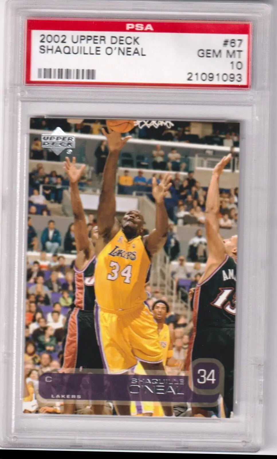Graded Shaquille O’Neal basketball card from Columbia Hobby, PSA 10 GEM MINT, Lakers