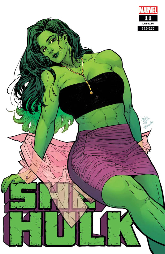 She-Hulk #11 Yagawa Variant comic cover artwork showcasing She-Hulk in stylish attire