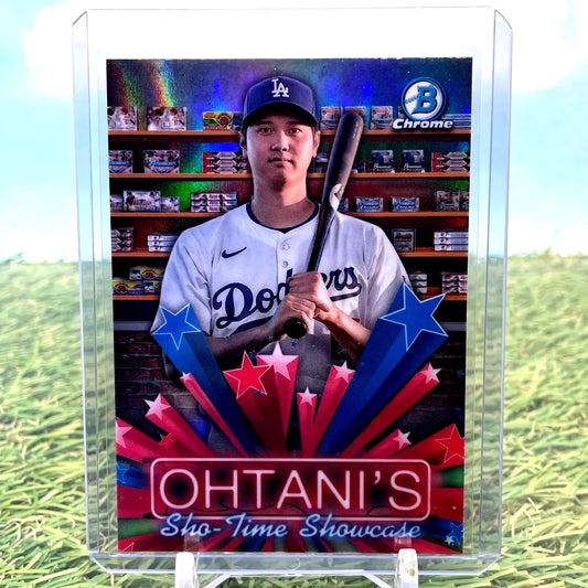 Shohei Ohtani baseball card from Bowman Chrome 2025 Bowman Chrome Sho-Time Showcase