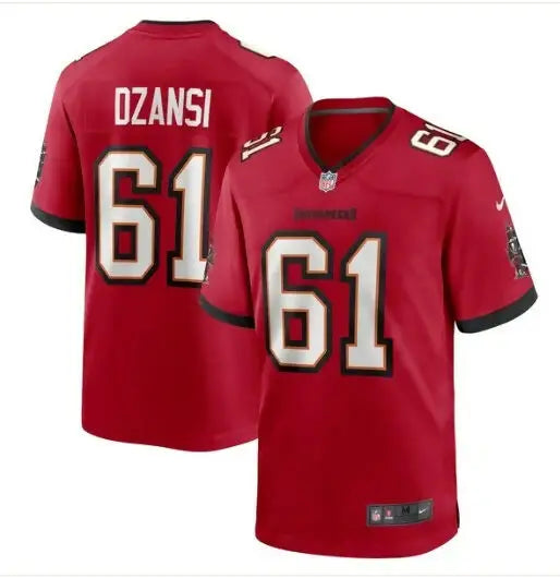 Red Tampa Bay Buccaneers Silas Dzansi Nike Game Jersey displayed in product image