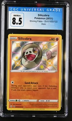 Graded Silicobra Holo Pokemon card SV070 SV122 English CGC 8.5 Shining Fates