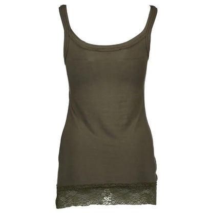 Silvian Heach Green Cotton Women Tank
