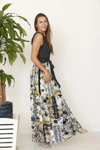 Sizes 2XL & 3XL ONLY Sleeveless Handkerchief Woven Maxi Day Dress USA ?? - Day dress
