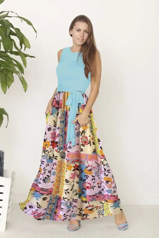 Sizes 2XL & 3XL ONLY Sleeveless Handkerchief Woven Maxi Day Dress USA ?? - Mint / 2X - Day dress