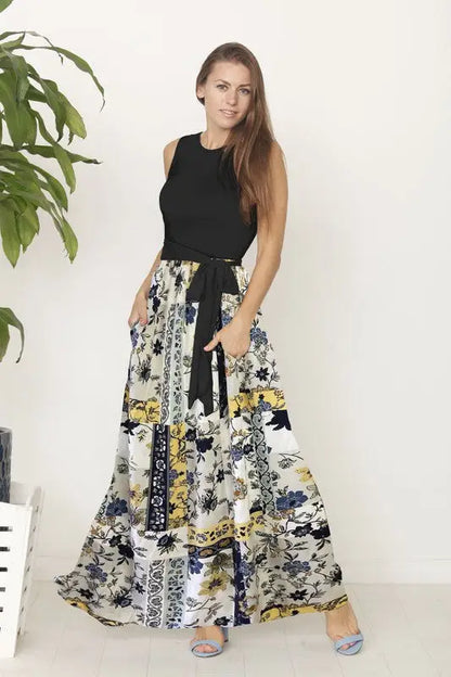 Sizes 2XL & 3XL ONLY Sleeveless Handkerchief Woven Maxi Day Dress USA ?? - Day dress