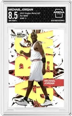 Skybox Metal Michael Jordan trading card Arc Weld Basketball AC 8.5
