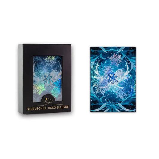 Card sleeves with snowflake design from SleeveChief Premium Design Trading Card Sleeves