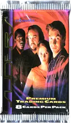 Trading cards pack featuring Terminator 2 characters on Sliders Factory Sealed pack