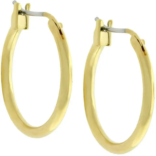 Small Golden Hoop Earrings - Earrings