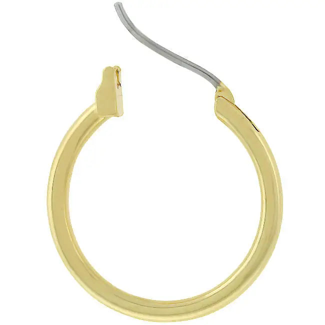 Small Golden Hoop Earrings - Earrings