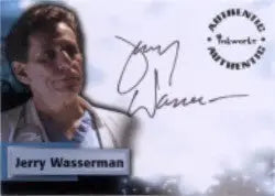 Autographed Jerry Wasserman trading card as Dr. Yaeger Scanlan from Smallville Season 5