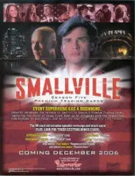 Promotional poster for Smallville Season 5 featuring character portraits for sell sheet