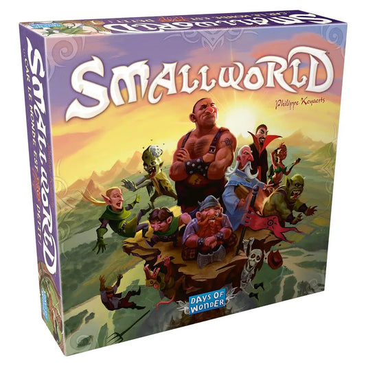 Small World board game box front view for Smallworld tabletop strategy game