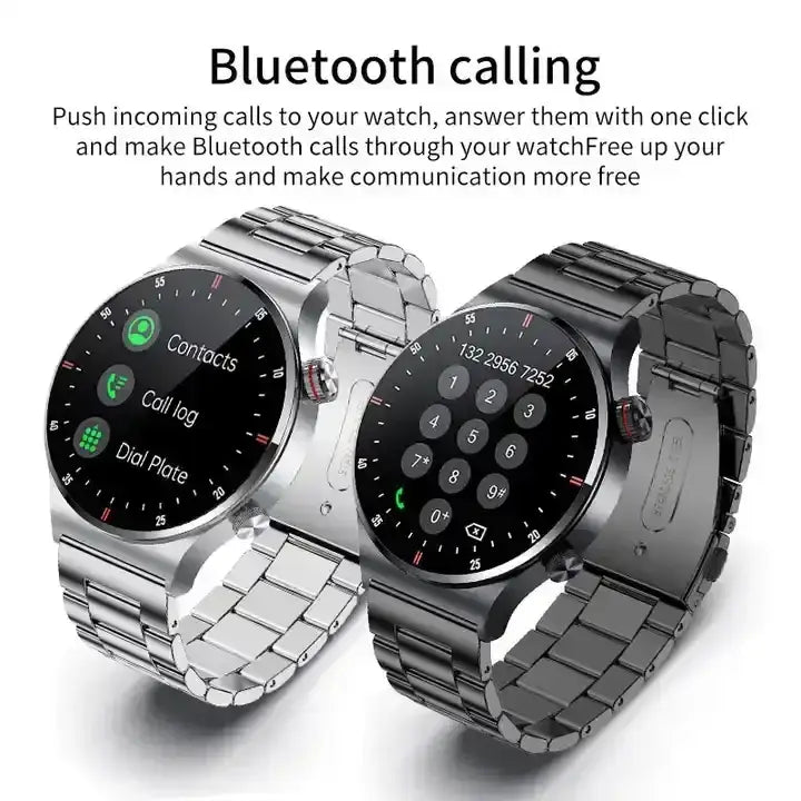 Bluetooth smartwatches BW0382 with metal bands, calling features for sports fitness