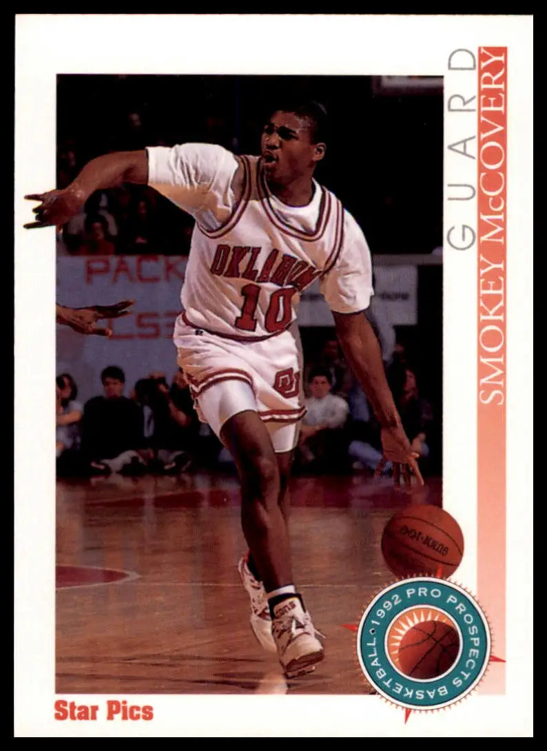 Smokey McCovery basketball card from Star Pics 1992 Oklahoma City University Stars