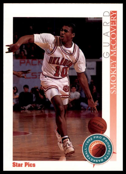 Smokey McCovery basketball card from Star Pics 1992 Oklahoma City University Stars