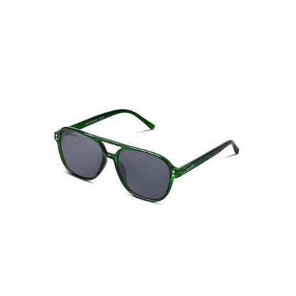 Green aviator sunglasses with dark lenses from Smooder Sunglasses Piper_X014 collection