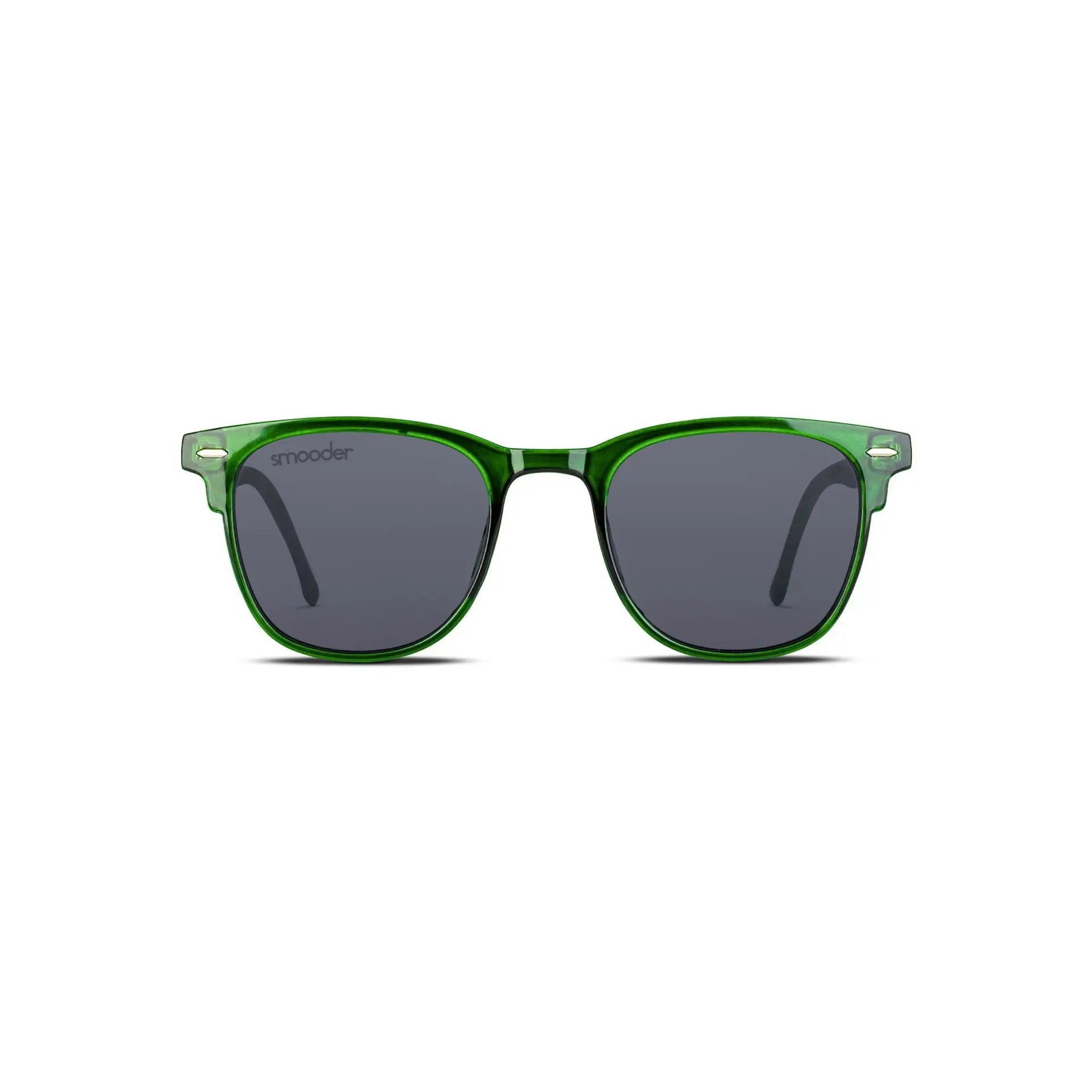 Green-framed Smooder Sunglasses with dark lenses for Unisex style Superior Green Sonora_X023