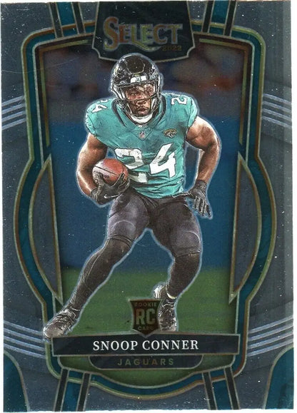 Snoop Conner Rookie 2022 Panini Select Club football card Jacksonville Jaguars
