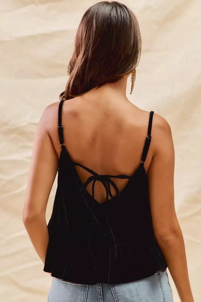 SO ME Holiday Velvet Ribbon Rhinestone Christmas Top