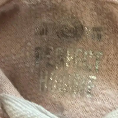 Pink fabric with a glossy design on long sleeve hoodie for girls size 7/8