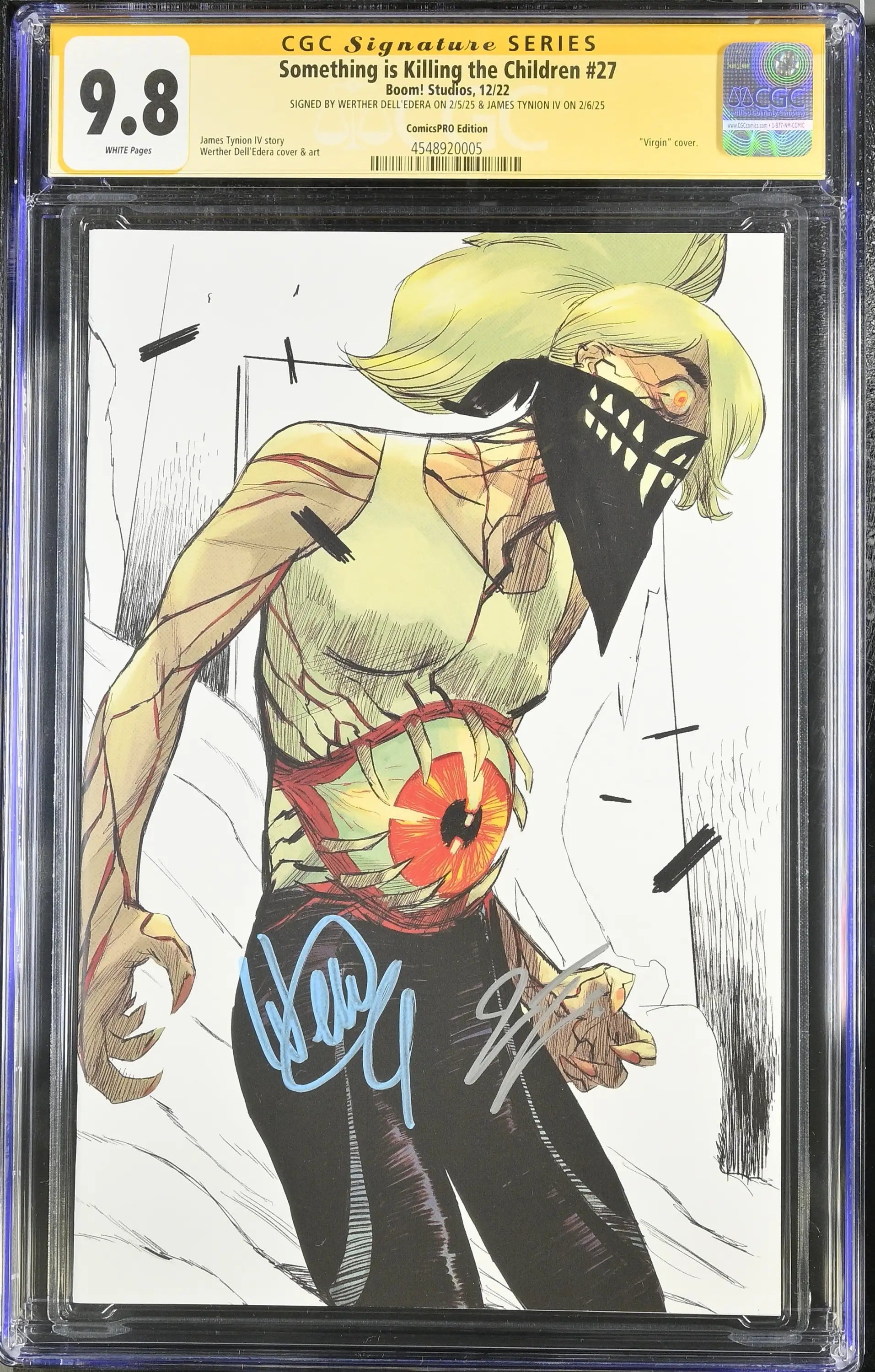 SOMETHING IS KILLING CHILDREN #27 ComicsPro CGC 9.8 Signed Dell’Edera Tynion - Back Issues