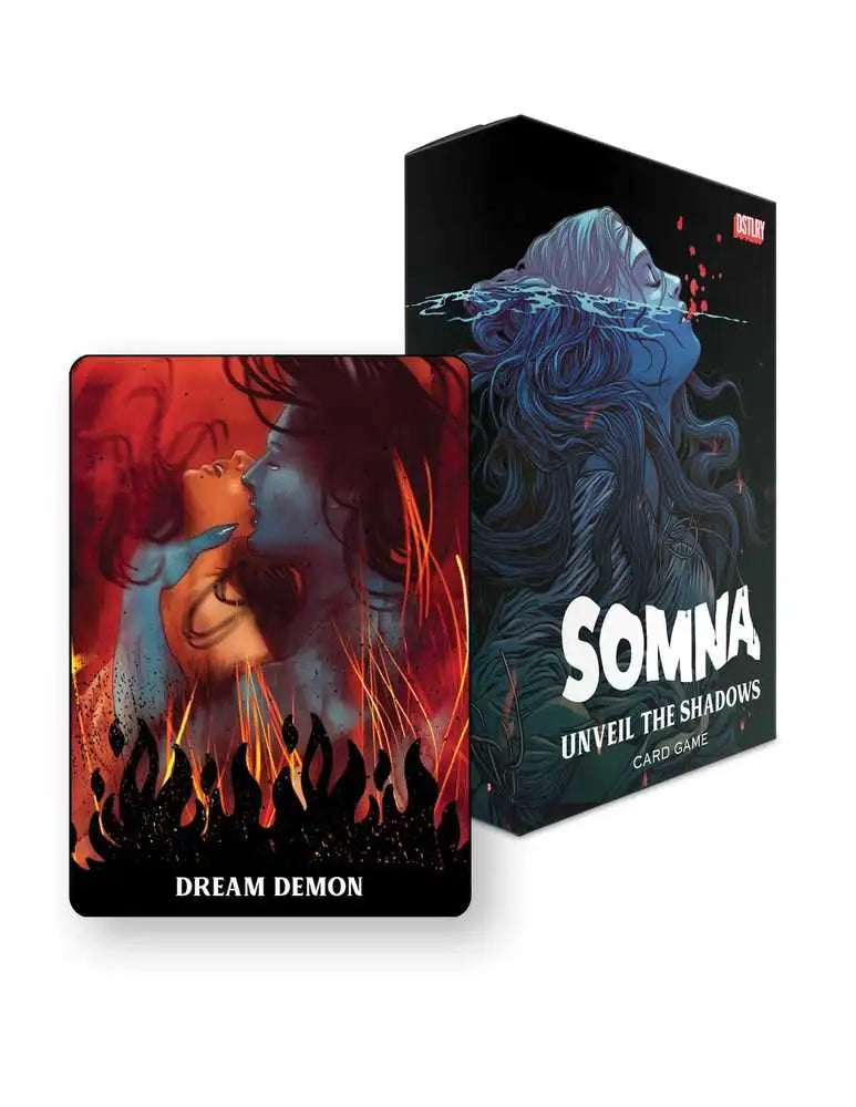 Somna Unveil The Shadows Card Game showcasing a social deduction shadows card game