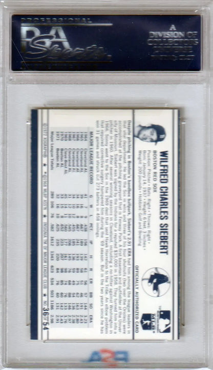 Graded Sonny Siebert 1972 Kellogg’s baseball card in Mint condition from Columbia Hobby metro area