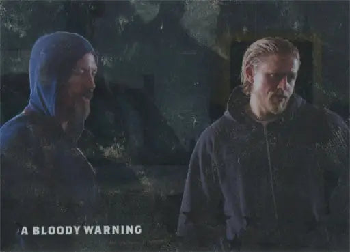 Two men outdoors at night on Sons of Anarchy trading card Seasons 6 & 7