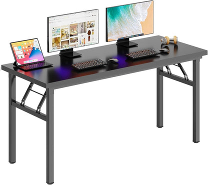 Spacious 62 Inch Office Desk with Metal Frame-0