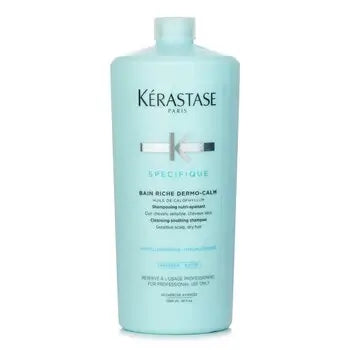 Specifique Bain Riche Dermo-Calm Cleansing Soothing Shampoo (Sensitive Scalp Dry Hair) - 1000ml/34oz - 1000ml/34oz / 1