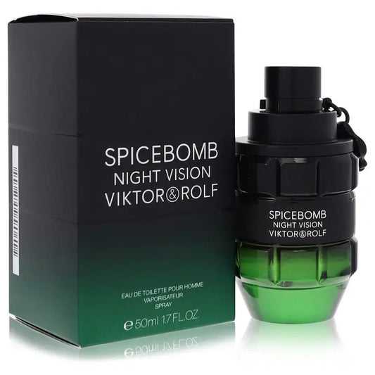 Spicebomb Night Vision by Viktor & Rolf fragrance bottle in black and green box