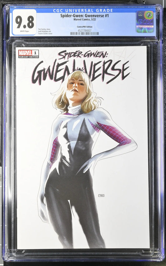 Spider-Gwen Gwenverse #1 Clarke ComicsPRO Variant Graded CGC 9.8 - Comic Books
