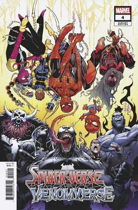 Comic book featuring Spider-Man and Venom in the final battle Netho Diaz variant
