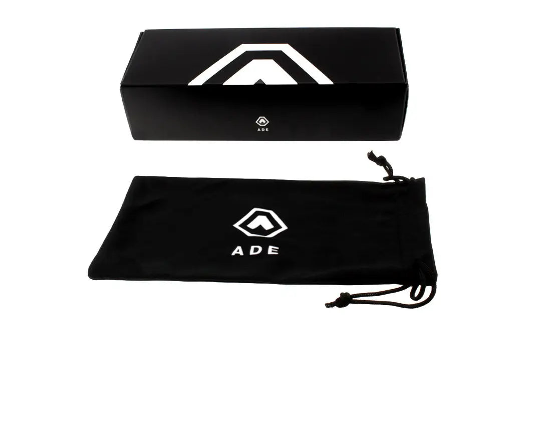 Black box and drawstring pouch for Square Aviator Sunglasses with polarized lenses