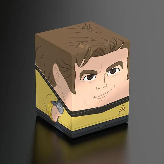 Cartoonish Captain Kirk cube from Squaroe Star Trek TOS collectible figure