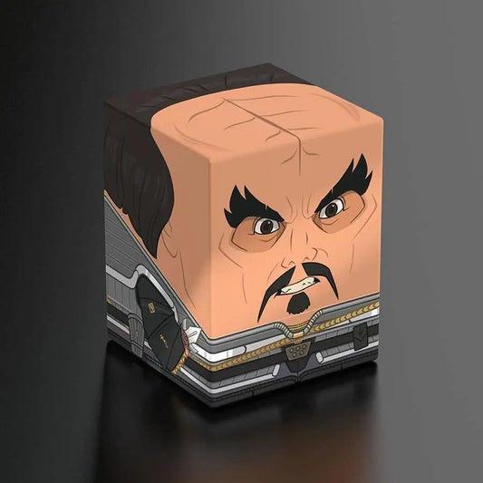 Cube with a cartoonish face from Squaroe Star Trek TOS Klingon product