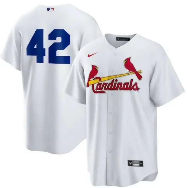 White St. Louis Cardinals Nike Home 2025 Jackie Robinson Day Replica Jersey
