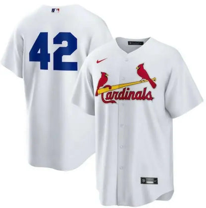 White St. Louis Cardinals Nike Home 2025 Jackie Robinson Day Replica Jersey